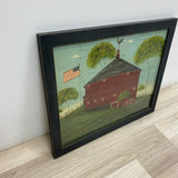 Round Barn by Americana artist Warren Kimble