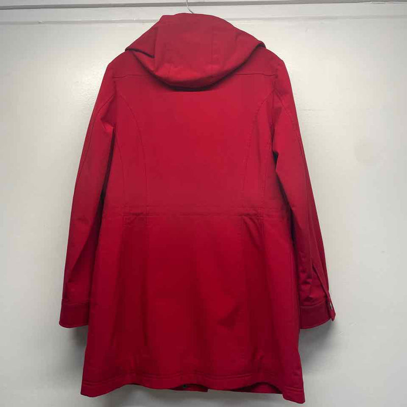 Kristen Blake Women's Size S Red Solid Zip Up Coat