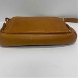 Coldwater Creek Caramel Solid Leather Crossbody Handbag