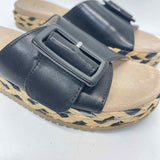 Naturalizer Size 7 Women's Black Pattern Slide Sandals