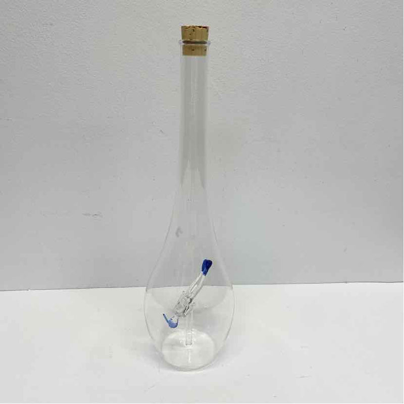 Clear Glass Bottle w "Floating" snorkeler and Cork Top
