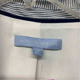 Antonio Melani Women's Size 16-XXL Blue-White Stripe Double Breasted Jacket