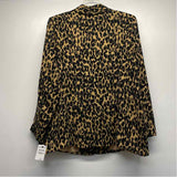 Halogen Women's Size 3X Brown-Multi Animal Print Single Button Jacket