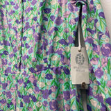 Hyacinth House Size M Women's Green-Purple Floral Maxi Dress