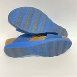 Dansko Size 39-8.5 Women's Blue Solid Strappy Sandals