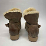 Dansko Size 38-7.5 Women's Beige Shearling Booties