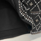 White House Black Market Size M Women's Black Beaded Shift Dress