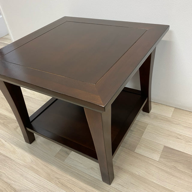 Side Brown Wood Table