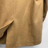 Michael Michael Kors Women's Size L Beige Solid Overcoat Coat