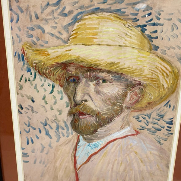 Vincent Van Gogh " Self Portrait" with Straw Hat