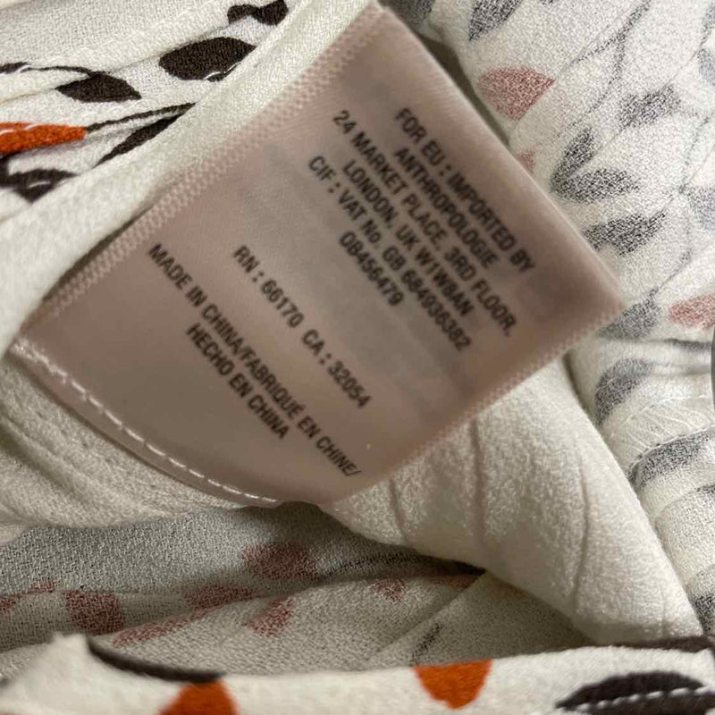Elevenses - Anthropologie Size XS Women's Beige-Multi Pattern Pants Jumpsuit