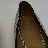 Tory Burch Size 8.5 Women's Black-White Pattern Slip On Flats