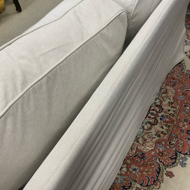 Ikea Beige Fabric Solid Loveseat