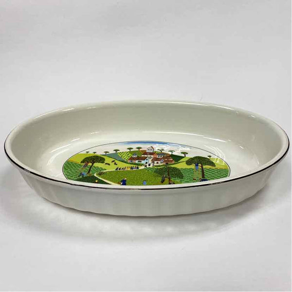 Villeroy & Boch White-Multicolor Porcelain Casserole  Vilbofour Naif