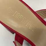 Dream Paris Size 5.5 Women's Red Solid Strappy Sandals