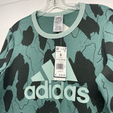 Adidas Women's Size S Green Camoflage Sweatshirt Sweatshirt