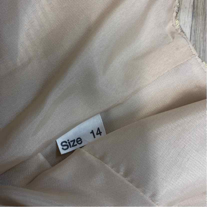 Karen Miller Size 14-L Women's Champagne Shimmer Maxi Dress w Long Sleeve Jacket