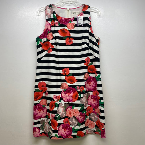 Eliza J Size M-L Women's Multicolor Patchwork Sleeveless Dress