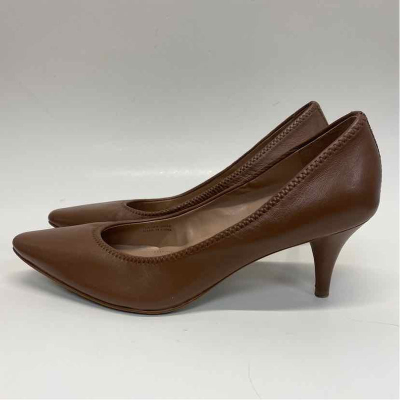 Tahari Size 8.5 Women's Brown Solid Kitten Heel Shoes