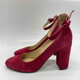 Chinese Laundry Size 38-8 Women's Red Solid Heel Shoes