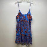 Alice + Olive Size Xl Women's Blue Floral Spaghetti Strap Dress