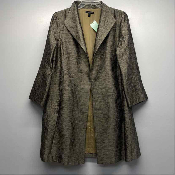 Eileen Fisher Women's Size S Silver Tweed Open Front Jacket