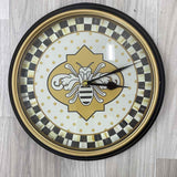 Mackenzie Childs Black-Beige Clock