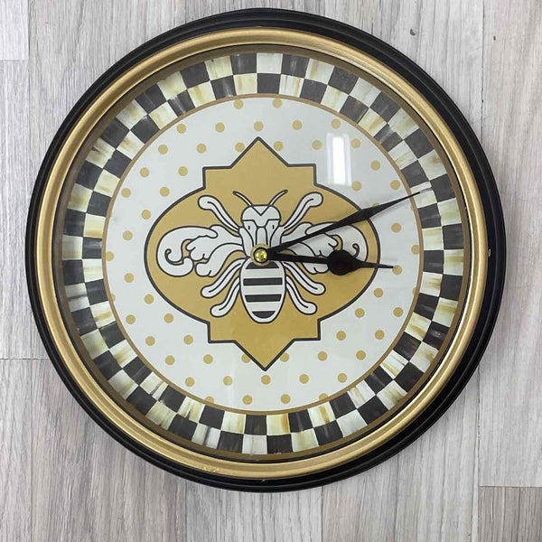 Mackenzie Childs Black-Beige Clock