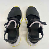 Sorel Size 7.5 Women's Black-White Color Block Strappy Sandals
