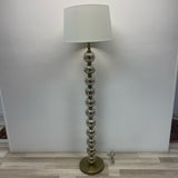 Brass Metal-Glass Sphere Floor Lamp