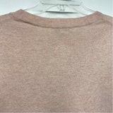 Vince Size Xl Women's Light Pink Solid Pullover Sweater