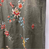 Johnny Was Size L Women's Green-Multi Floral Maxi Dress