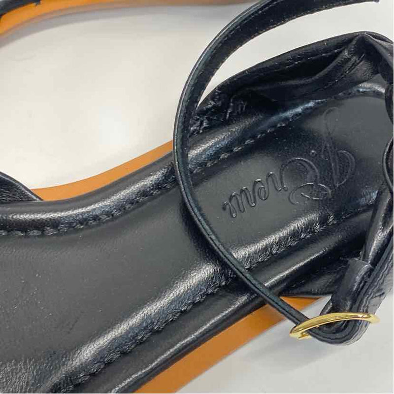 J.Crew Size 6.5 Women's Black Solid Strappy Sandals
