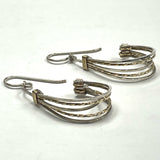 Silver-Yellow 14K Earrings