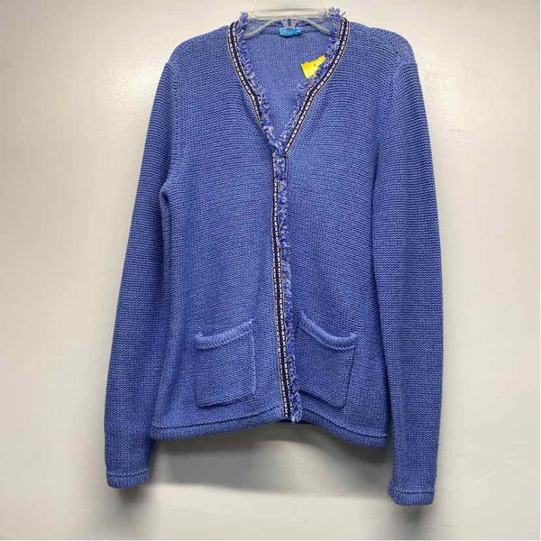 J.McLaughlin Size S Women's Blue Embroidered Button Up Sweater