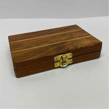 backgammon folding wood traveling box Game