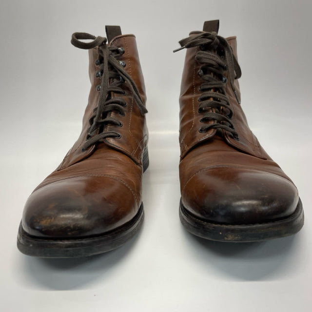 To Boot New York Adam Derrick Men's 10.5 Brown Leather Lace Up Boots