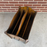 Brown Wood Magazine File/Holder