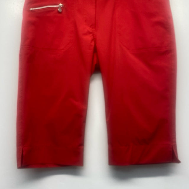 Daily Sports Size 8 Women's Coral Solid Bermuda Shorts