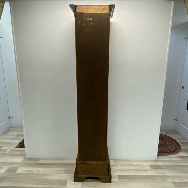 Ethan Allen Brown Wood-Glass Curio Cabinet