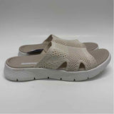 Skechers Goga Mat Size 7 Women's Tan Cut Out Slip On Sandals