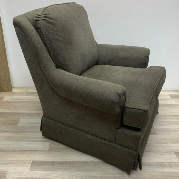 Smith Brothers of Berne Swivel Dark Green Fabric Solid Chair