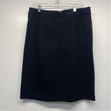 J.McLaughlin Size 12 Women's Navy Brocade Pencil-Knee Skirt