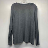 Lands' End Size Xl Women's Gray Tweed Pullover Long Sleeve Top