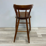 Antique Brown Wood High Chair