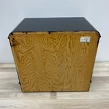 Side Table with 2 Drawers Blackhawk Brown-Black Solid Wood