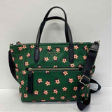 Kate Spade Green-Multi Fabric Floral Nylon Crossbody Handbag