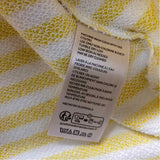 We the Free Women's Size M Yellow-Multicolor Stripe Crew Neck Sweatshirt
