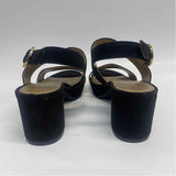 Anne Klein Size 7.5 Women's Black Solid Strappy Sandals