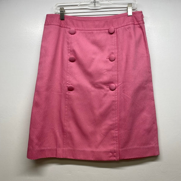 Talbots Size 8 Women's Pink Textured Pencil-Knee Skirt